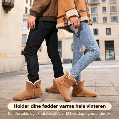 Minimalistisk vintersko med skridsikker sål