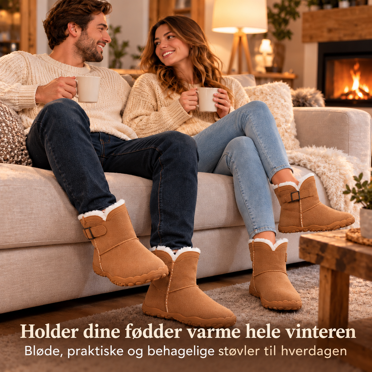 Minimalistisk vintersko med skridsikker sål