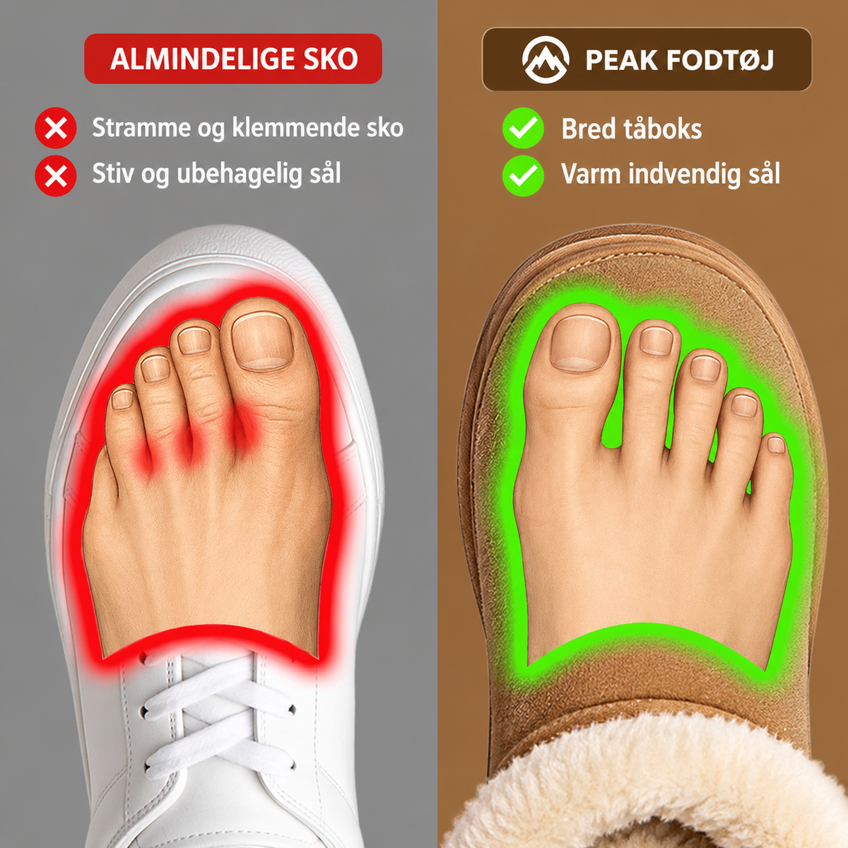 Minimalistisk vintersko med skridsikker sål