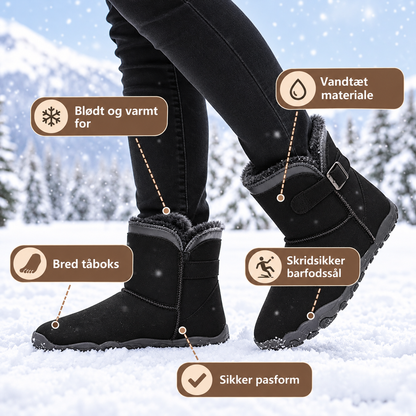 Minimalistisk vintersko med skridsikker sål